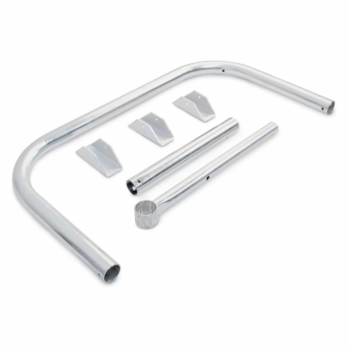 Relaxdays Barriera Parcheggio, Blocco Posto Auto, Archetto Dissuasore, Acciaio, 45x76x32 cm, Sbarra Posteggio, Argento