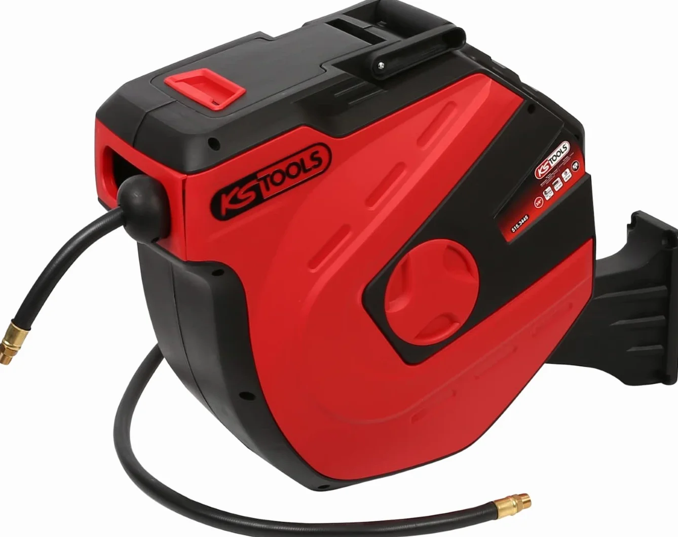 KS Tools 515.3445 Avvolgitubi per aria compressa automatico, Ø 13 mm x 15 m