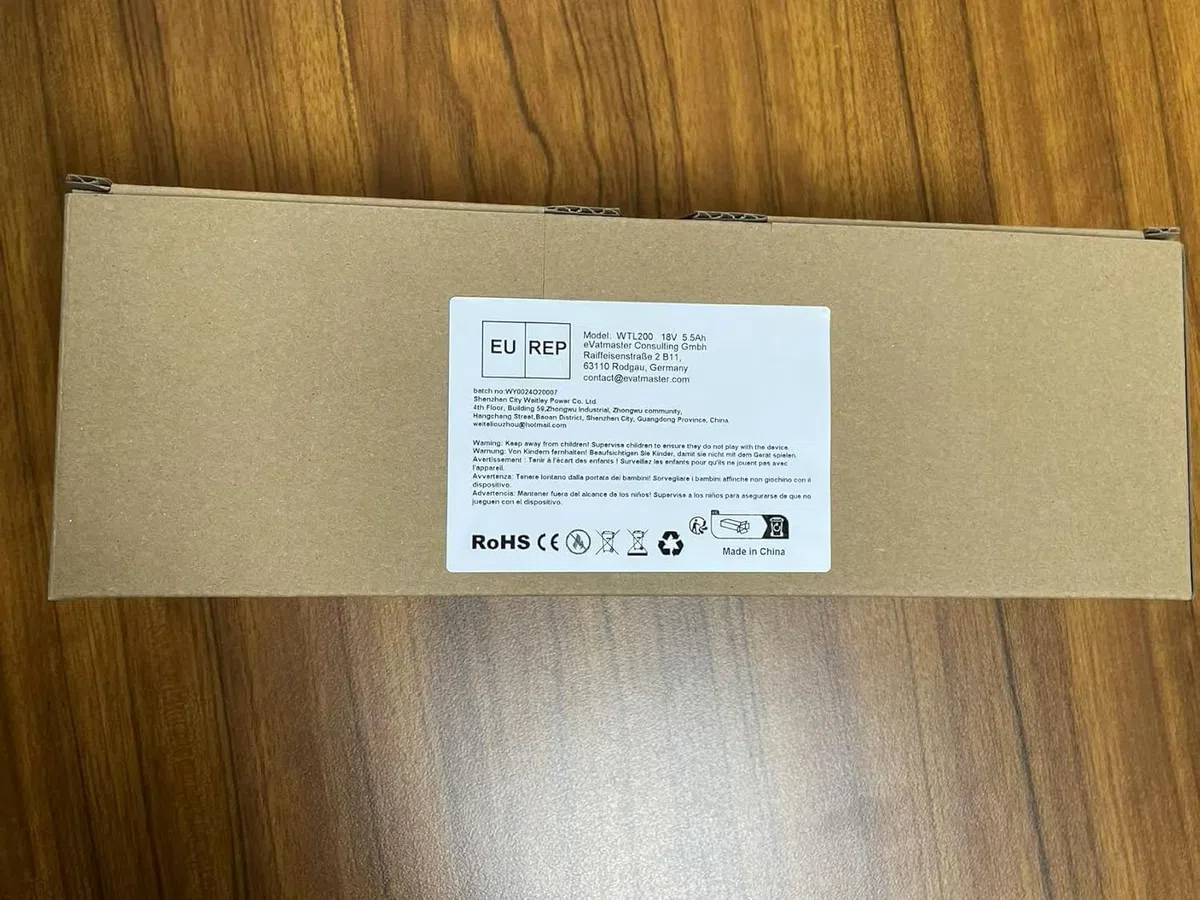 Powarobor 2 pezzi DCB184 18V 5,5Ah Li-ion Batteria di ricambio Compatibile con Dewalt 18V Accumulatori DCB180 DCB182 DCB181 Utensili elettrici