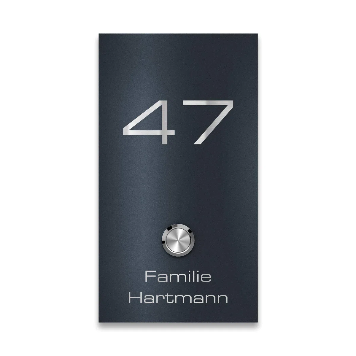 Metzler campanello da parete acciaio inox antracite RAL7016 incisione personalizzata pulsante LED impermeabile IP67 design moderno resistente intemperie montaggio semplice 10 anni di disponibilità ric