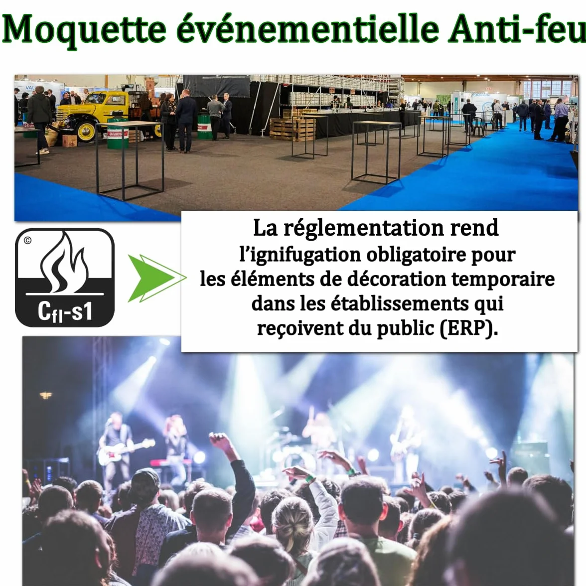MadeInNature Moquette per Eventi Riutilizzabile e Robusta, Moquette per Esposizione e Stand Classificata Anti-Fuoco, Larghezza 2 metri, Colore e Lunghezza a scelta (Rosso, Lunghezza 300cm)