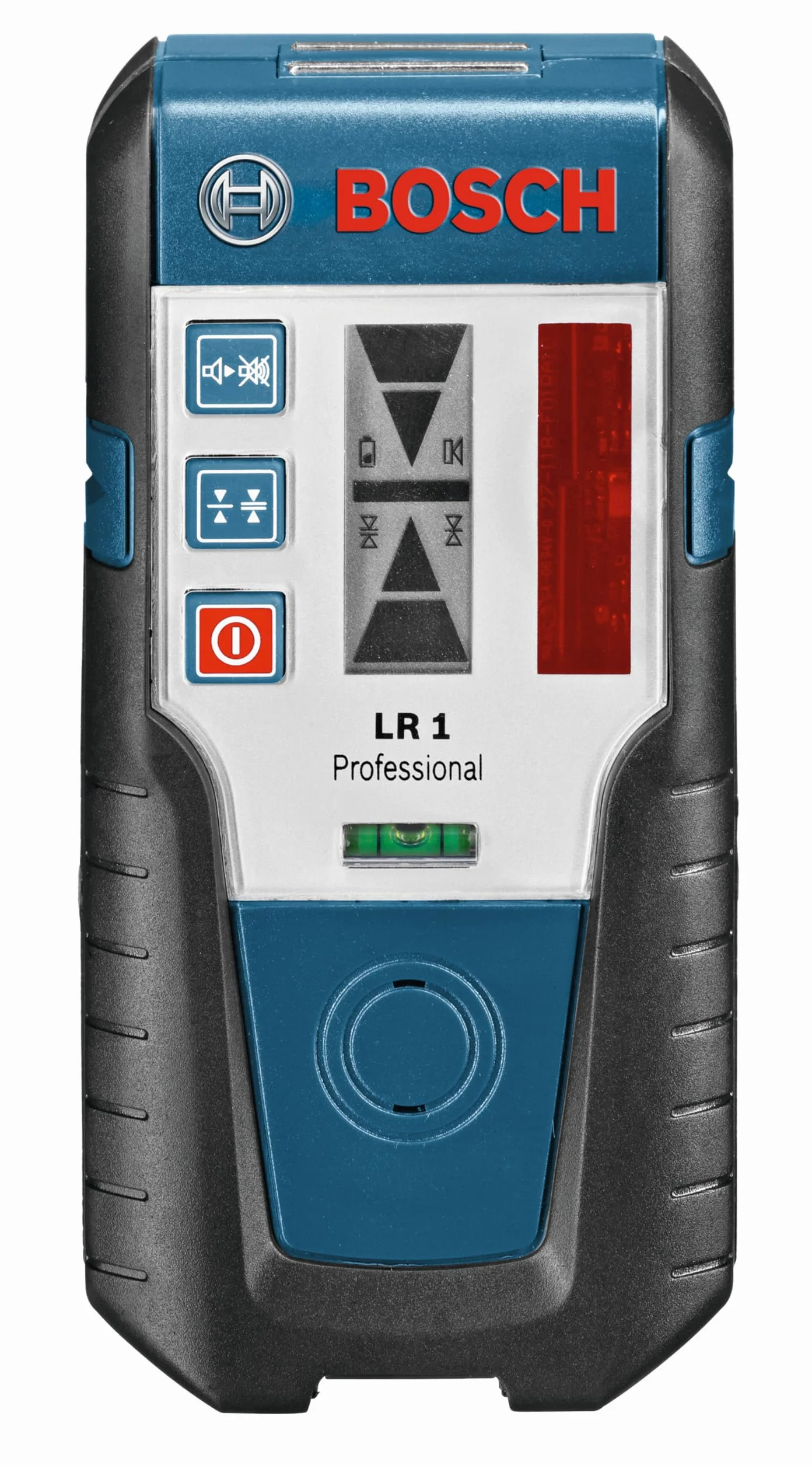 Bosch Professional Ricevitore Laser LR 1 (Laser Rosso, 1 Batteria da 9V, Staffa, Raggio D'Azione: 0–200 m)