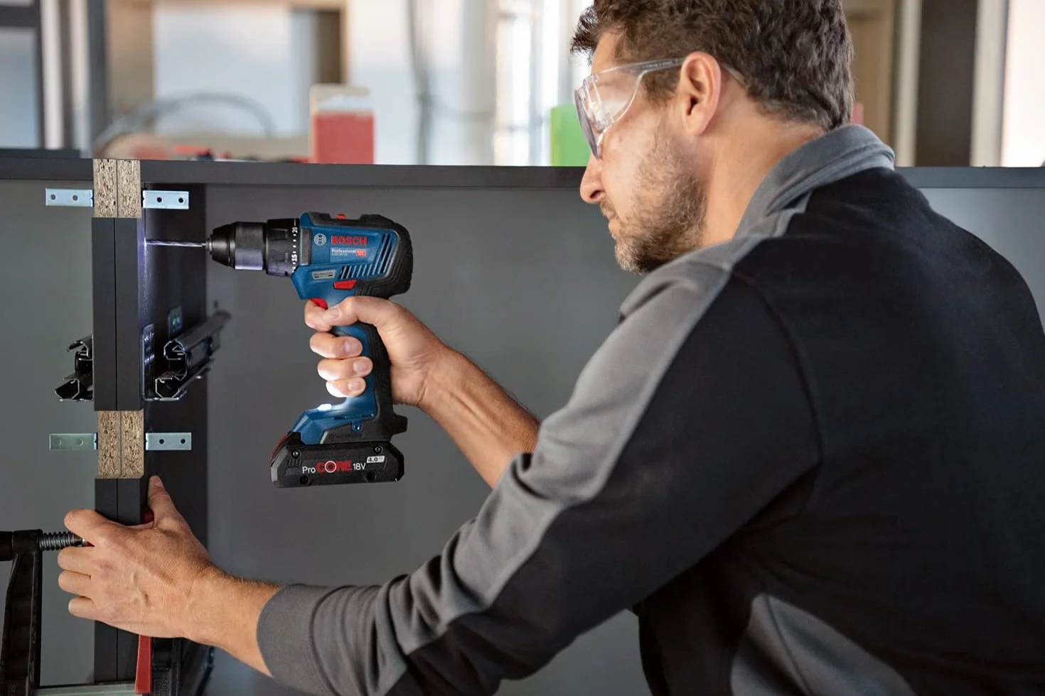 Bosch Professional Combo Kit GSR 18V-55 + GDX 18V-200 + GBH 18V-22 (incl. 3 batterie ProCORE 4.0Ah, caricabatteria GAL 1880 CV, in borsa degli attrezzi media)