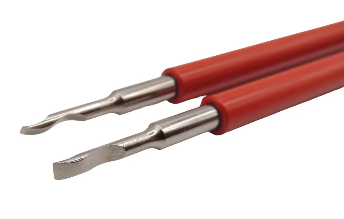 KD89 Horotec MSA05.007 - Coppia di leve con manici in alluminio verniciato, con 2 protezioni per quadranti MSA70.004