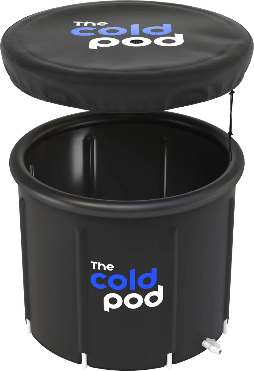 The Cold Pod - Bagnetta da bagno gonfiabile per atleti con coperchio, portatile, per crioterapia, gonfiabile, per interni ed esterni, per adulti (90 cm)