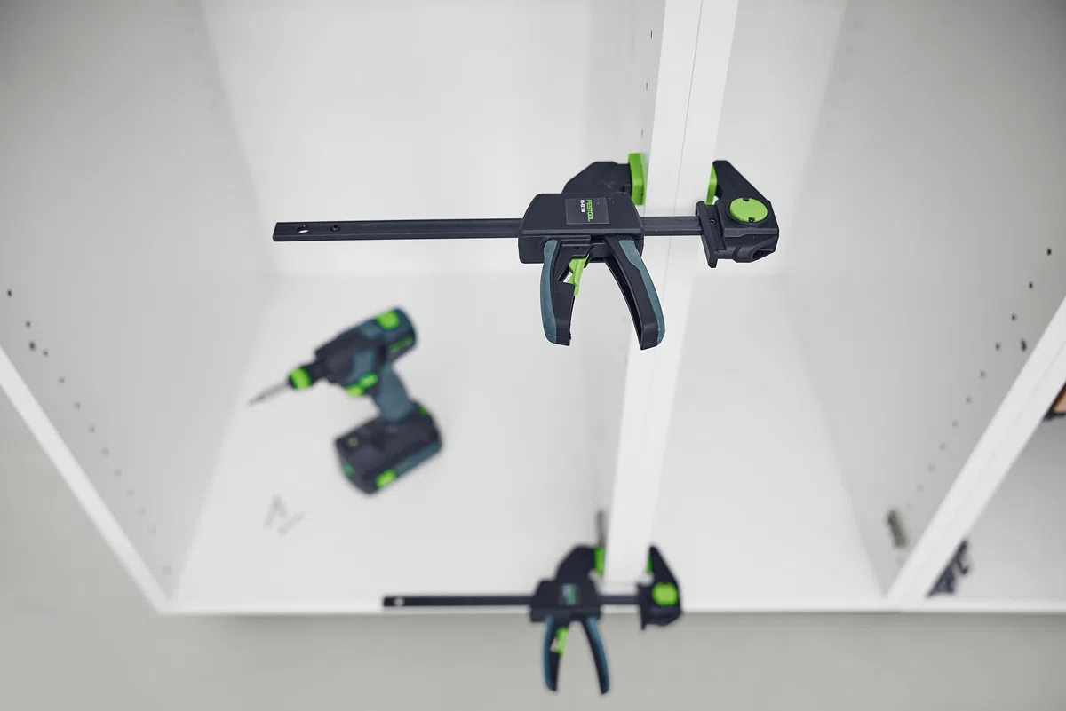 Festool Morsetto monomano FS-EZ 150/2, set da 2 morsetti a serraggio rapido per MFT