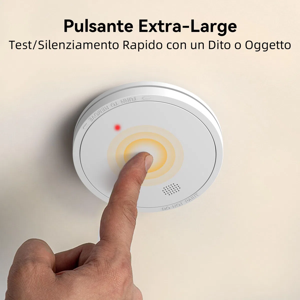 Rilevatore di Fumo con Batteria da 10 Anni, Allarme Incendio Conforme Allo Standard EN14604, 6 Pezzi