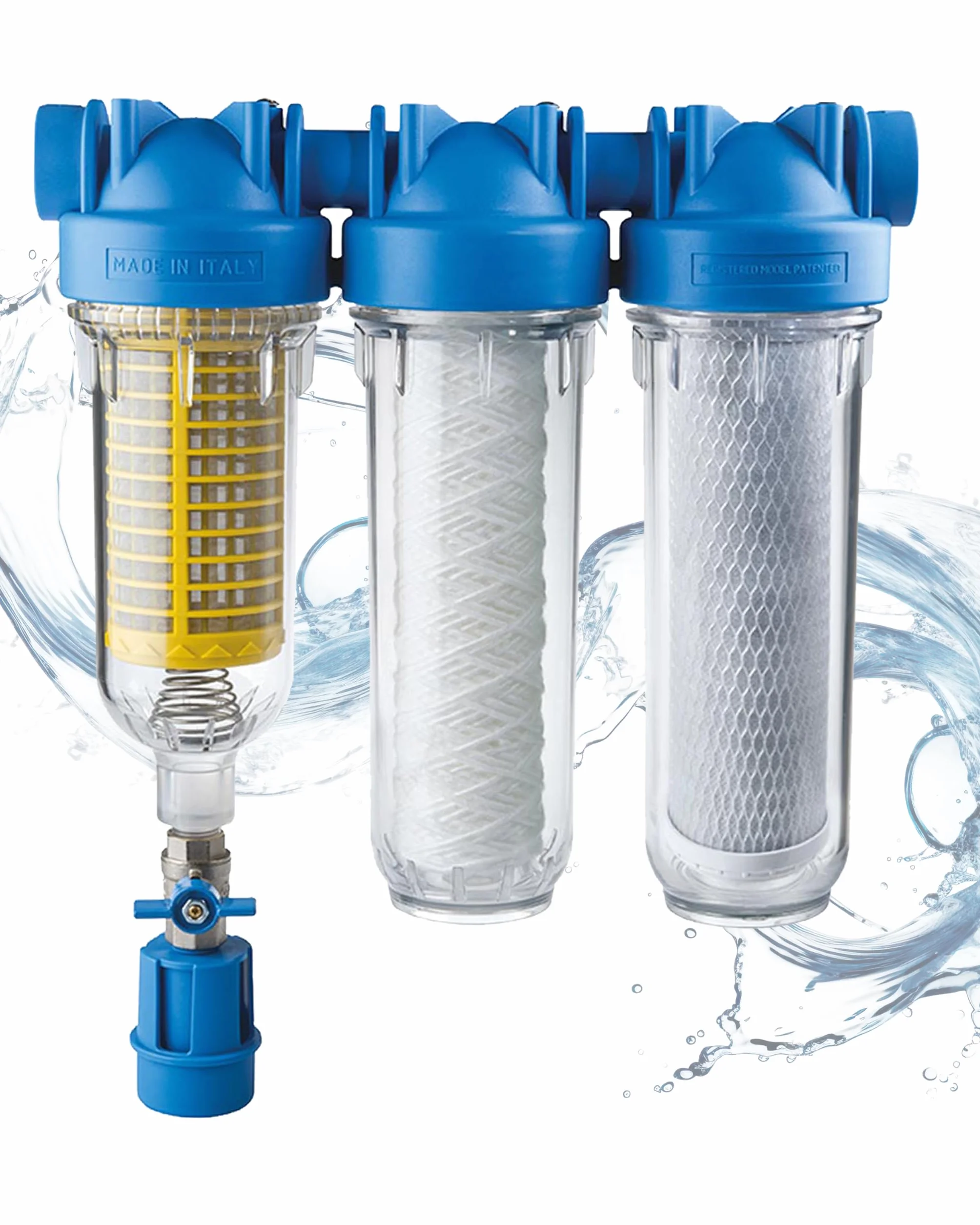 Hydra Rainmaster Trio RLH CB/EC filtro dell'acqua per fontane e case, 3/4"