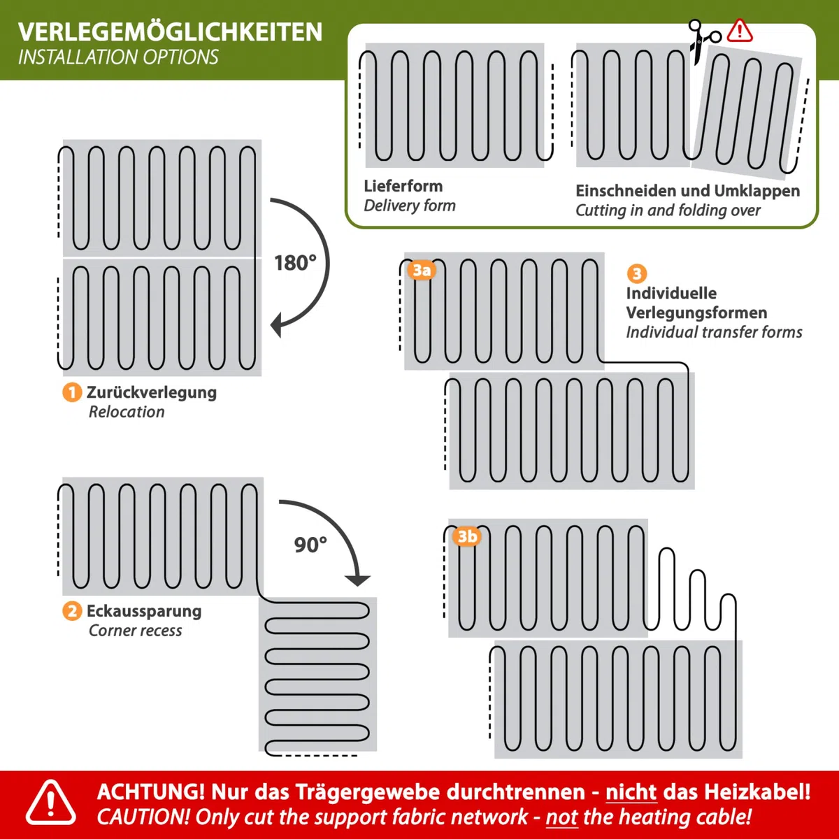 Riscaldamento a pavimento elettrico a buon mercato 1.5 quadrato grande - per piastrelle granito marmo pavimenti in pietra laminato* vinile* tappeto*