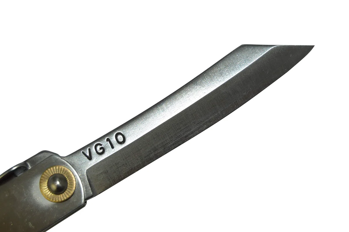 HIGO NO KAMI Coltello Tascabile Pieghevole Giapponese Warikomi Lama VG10 Fatto a Mano in Giappone da Nagao Kanekoma