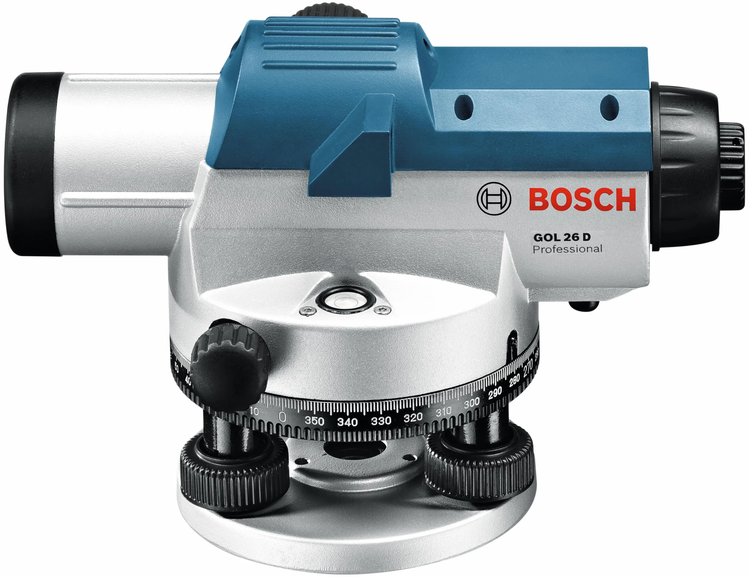 Bosch Professional Livella Ottica GOL 26 D (Ingrandimento 26X, Unità di Misura: 360 Gradi, Raggio D'Azione: Fino A 100 m, In Valigetta)