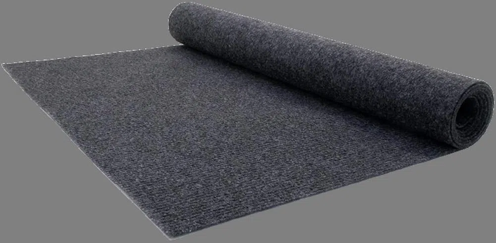 MadeInNature - Moquette agugliata Malta, Moquette Lunghezza e Colori a scelta, Antracite 2x3m, Anti Fuoco B1, Moquette per Fiere, Stand, Eventi, Saloni, ...