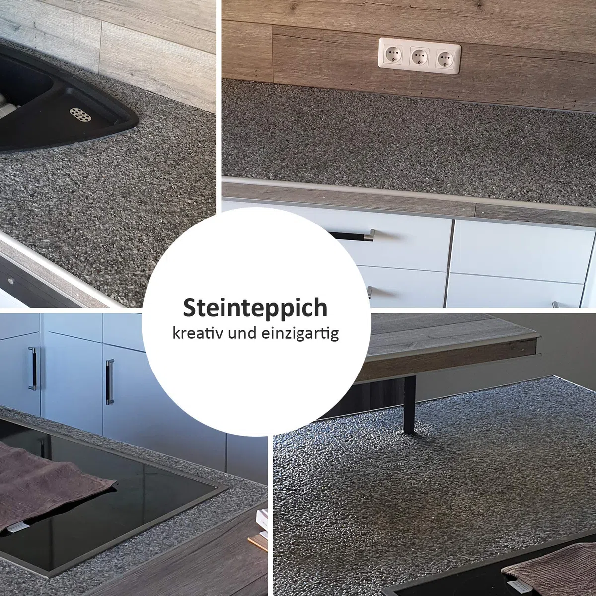 BEFA-78 - Set di tappeti in pietra fino a 2,5 m², 25 kg di ghiaia di marmo, blu ghiaccio + 1,5 kg, rivestimento per pavimenti in resina epossidica per pietra naturale, cemento, ecc