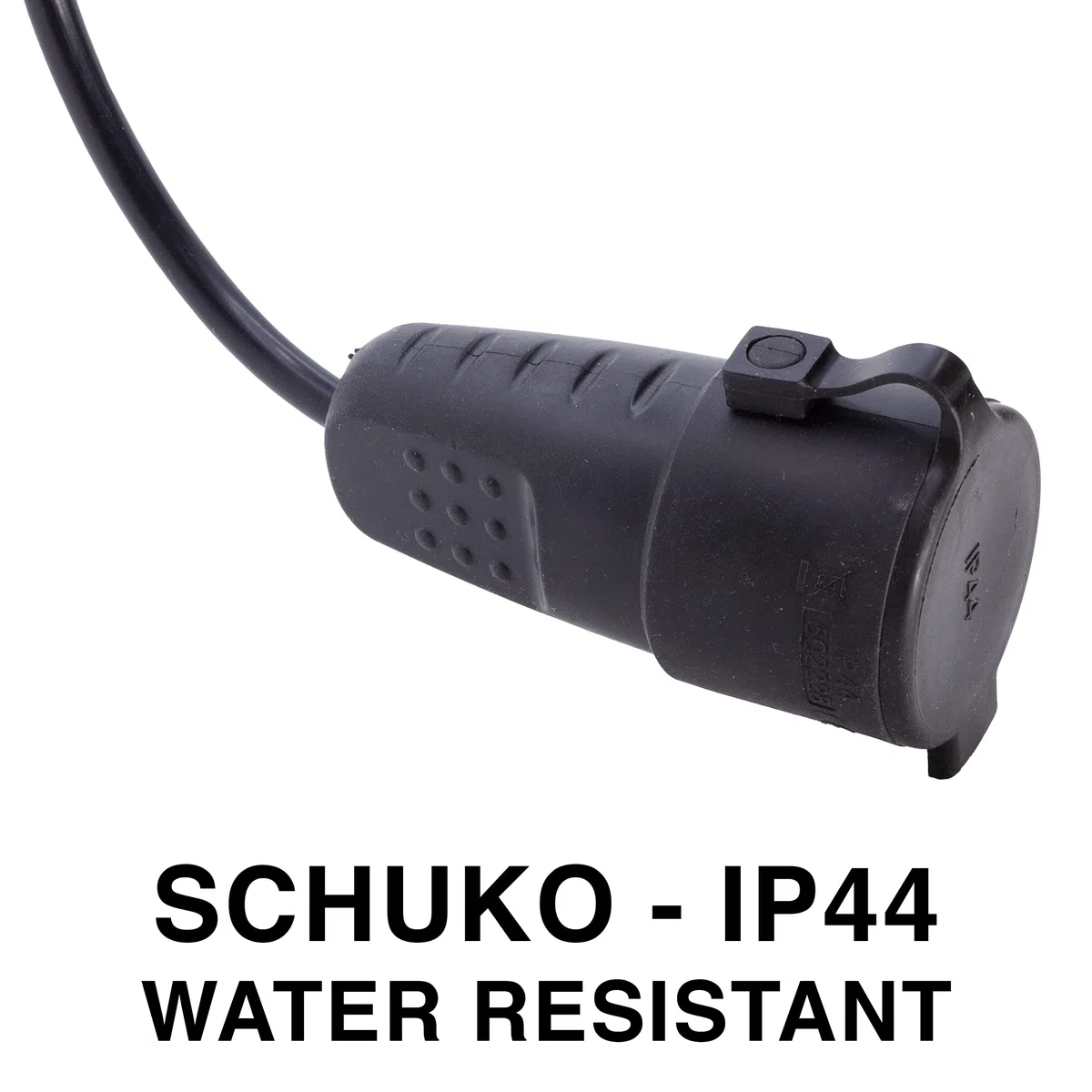 Prolunga Adattatore 10 metri con Spina Cee e Presa Standard Tedesco - Cavo 3G1.5 - Protezione IP44 - Camper Campeggio Cantiere Giardino (10 metri)