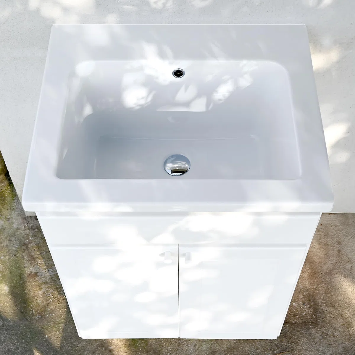 Lavatoio da Esterno con Mobiletto 60x50 YORK PLUS – Vasca in Ceramica Profonda 25 cm + Mobile in Resina – Made in Italy – Ideale per Giardino, Garage, Mare – Jo-Bagno.it