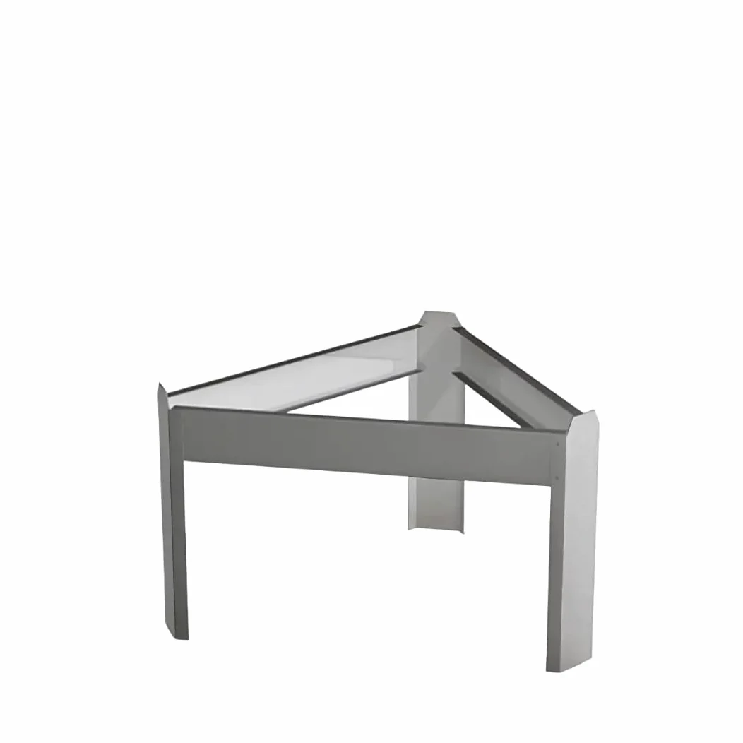 DONATO ROCILA SRL PIEDISTALLO, TREPPIEDI, Base per CONTENITORI in Acciaio Inox ENOLOGICI, Realizzato in Acciaio ZINCATO, Varie Misure -Made in Italy (PIEDISTALLO per LT 400 con d. 72,5 CM)
