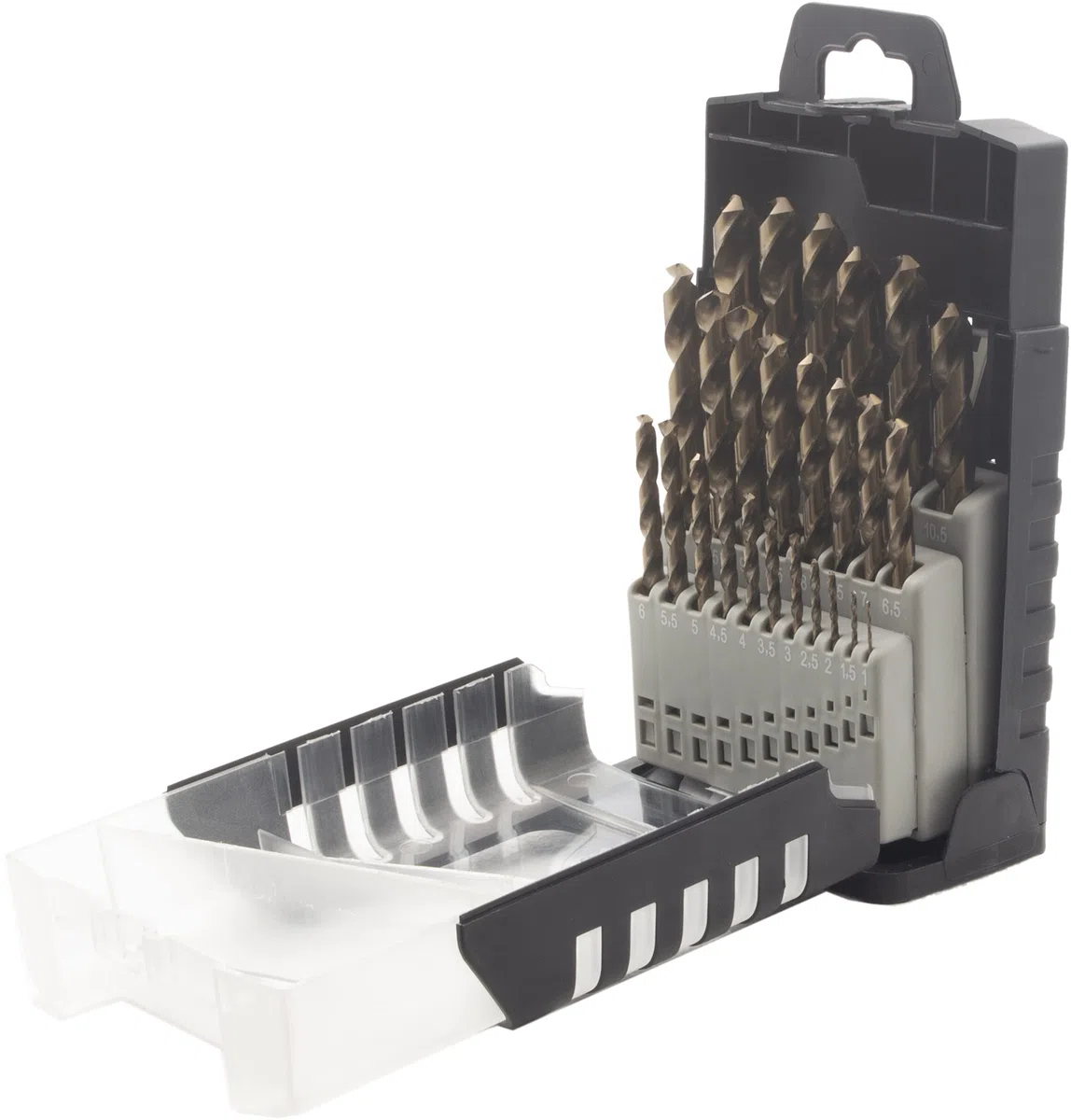 Krino 01155302 - HSS-CO Set Punte Rettificate In Cobalto Per Acciaio Inox - 25 Pezzi