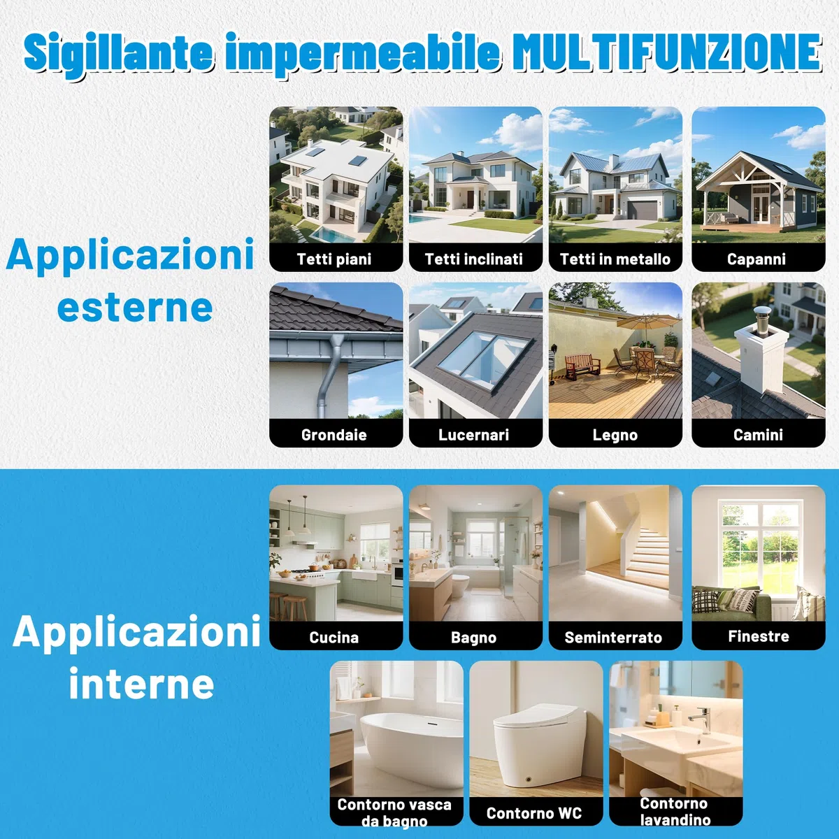 Sigillante Impermeabile Liquido, Trasparente Rivestimento Impermeabile che Ripara l'agente Anti-perdita, Sigillante Invisibile Impermeabile a Prova d'acqua per Interno ed Esterno Impermeabilizzante
