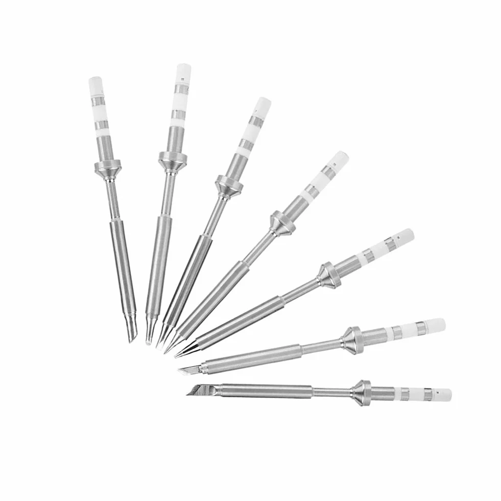 Punte TS100, 7 Tipi Mini Saldatore per Saldatura in Acciaio Inossidabile Ts-100 per TS100 Iron 00 Tip Sostituzione Punte Ts-d24 (7 set completi (nessun limite di prezzo su)