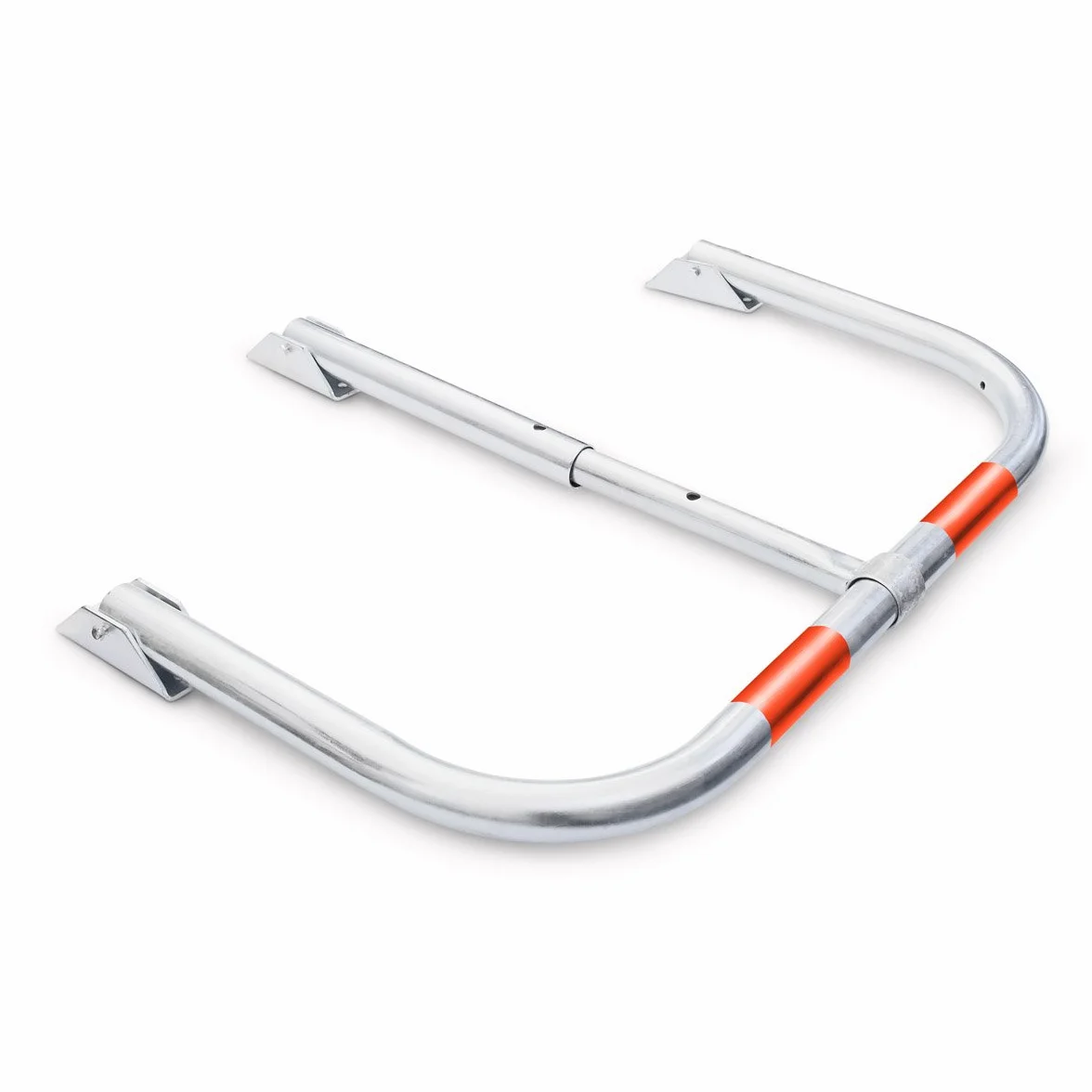 Relaxdays Barriera Parcheggio, Blocco Posto Auto, Archetto Dissuasore, Acciaio, 45x76x32 cm, Sbarra Posteggio, Argento