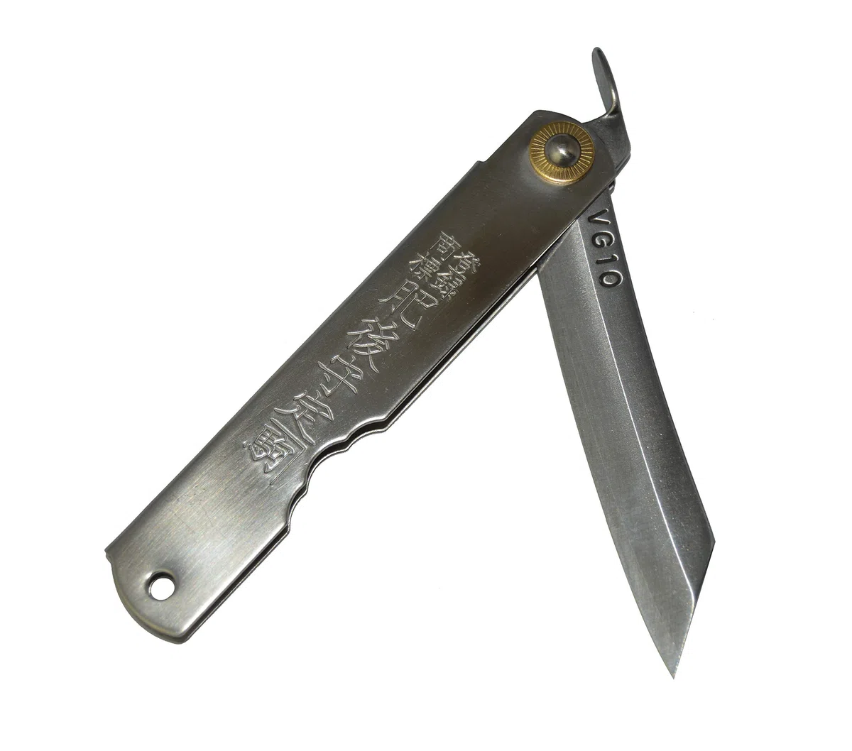 HIGO NO KAMI Coltello Tascabile Pieghevole Giapponese Warikomi Lama VG10 Fatto a Mano in Giappone da Nagao Kanekoma