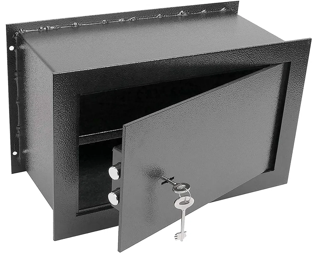 Kippen 10000B1 - Cassaforte di Sicurezza ad Incasso. Misure: 360x230x195 mm. Colore Grigio Antracite.