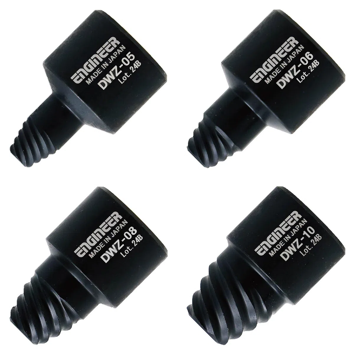 ENGINEER DWZ-302 - Set di 4 punte per la rimozione rapida e facile di viti esagonali con teste danneggiate (si adatta a una chiave a bussola da 3/8")